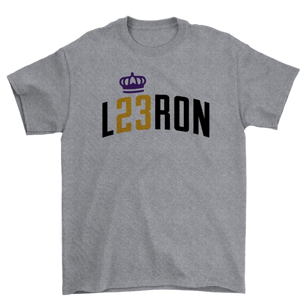 Lebron Crown T Shirt Grey  Lebron Lakers